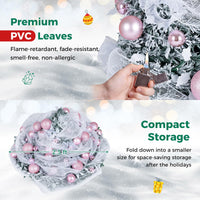 180cm Pre-Lit Pop up Christmas Tree w/ 140 LED Lights
