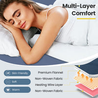 Heated Electric Mattress Pad Twin, 180cm x 75cm Electric Heated Blanket