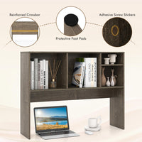 Countertop Storage Hutch with 4 Cubes for Dorm Home Office College Dressing Tabletop