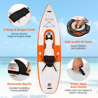 Inflatable Kayak with Adjustable Aluminum Oars for 1 Person