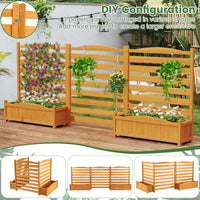 Air Conditioner Fence with Planter Box and No-Dig Kit
