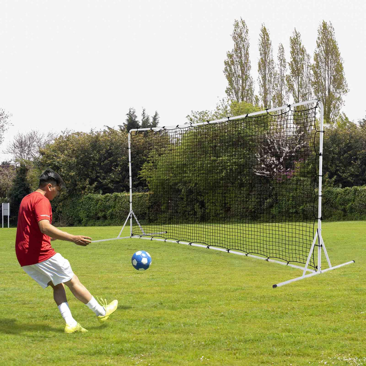 375cm x185cm Soccer Rebounder Net with Carrying Bag