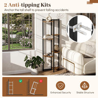 6-Tier Plant Stand with Fan-Shaped Shelves for Flower Pots