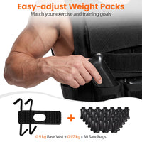 Adjustable Weighted Vest for Men and Women for Strength Training and Running
