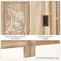 Giantex 4/6-Panel Wooden Room Divider Privacy Screen (4-Panel)
