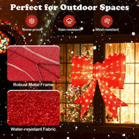 93 CM Lighted Christmas Bow Decoration