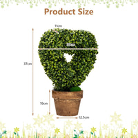 Giantex 4-Set Artificial Plants, Mini Fake Potted Plants, Small Greenery Plants