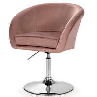 Giantex Velvet Vanity Chair, Height Adjustable Bar Stool, Swivel Makeup Stool, Modern Armchair