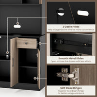 Giantex 180cm Kitchen Pantry Storage Cabinet w/Built-in Charge Station