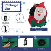 270CM Christmas Inflatable Truck with Santa Claus & Gifts
