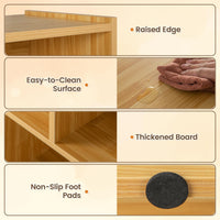 3-Tier Open Wooden Bookshelf