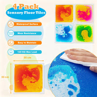 4/9-Pack 30 x 30 CM Square Liquid Puzzle Pads for Kids