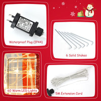 Set of 3 Christmas Lighted Gift Boxes Suitable for Indoor and Outdoor