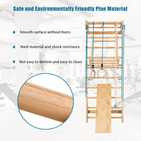 Wooden Rung Wall, Climbing Wall, Climbing Frame, Home Sports Equipment