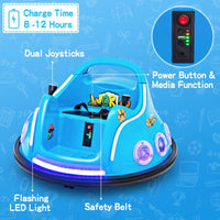 Kids Ride On Car, 12V Electric Bumper Car for Children W/Remote Control