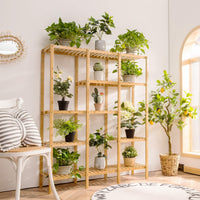 Bamboo Plant Stand, 5 Tier 12 Potted Plant Shelf