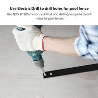 Mesh Swimming Pool Safety Fence with Spring-Loaded Safety Latch System