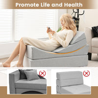 Giantex Convertible Folding Sofa Bed, 4-in-1 Floor Futon Sleeper Chair