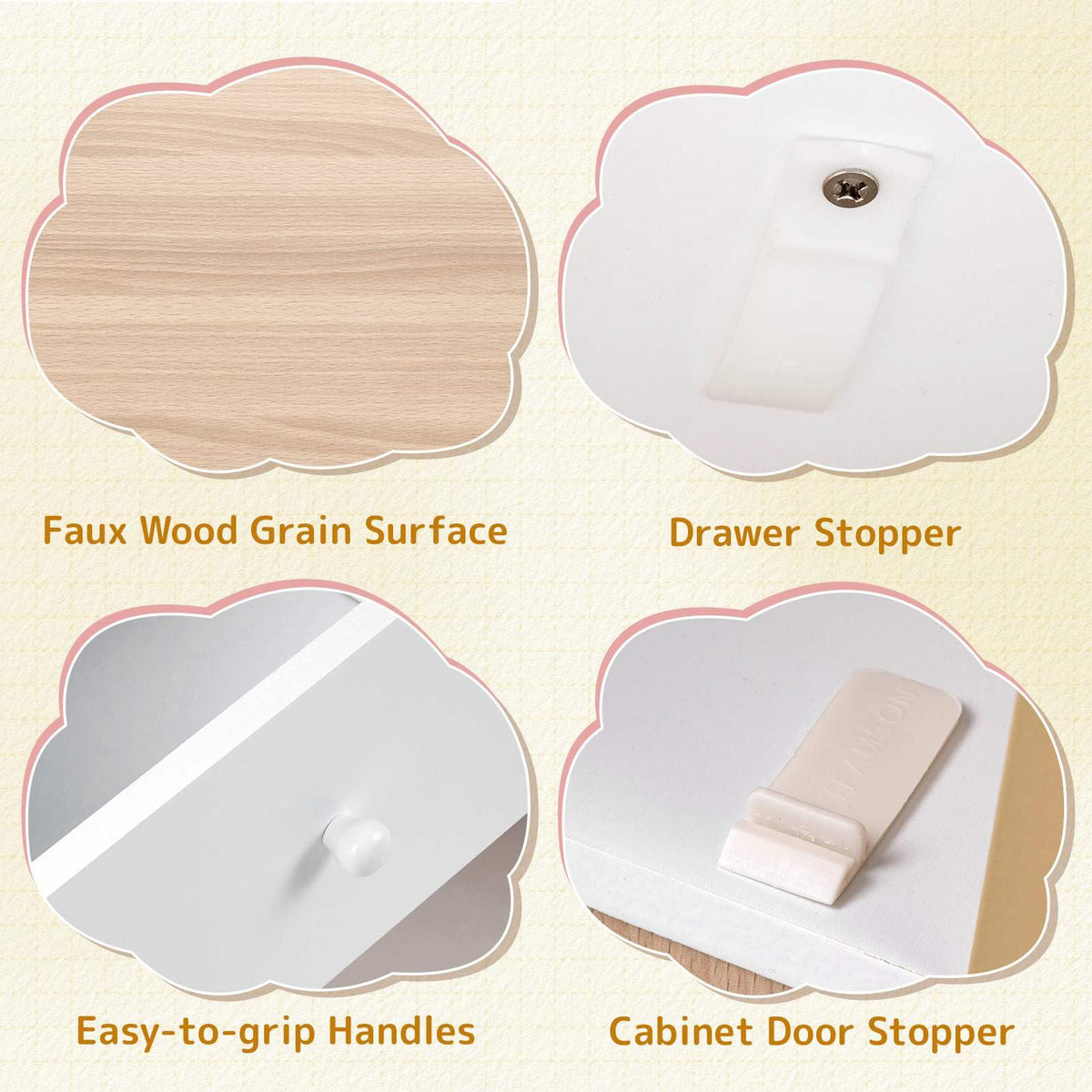 Kids Desk and Chair Set, Wooden Study Desk