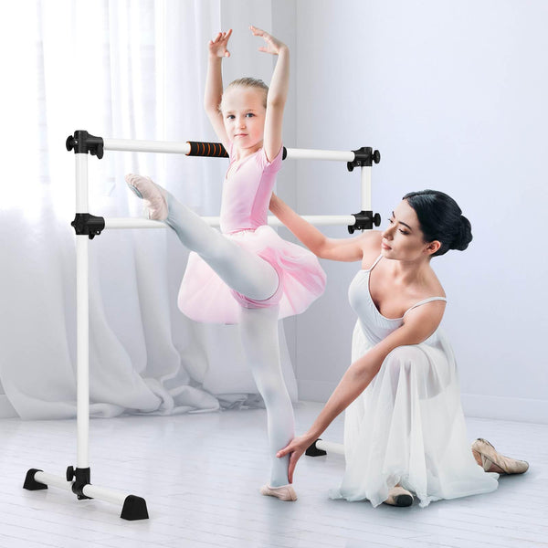 Adjustable Double Stretching Dance Bar for Home Dancing Studio Gym