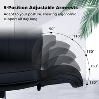Criss Cross Chair with Rocking Backrest and Removable Cushion