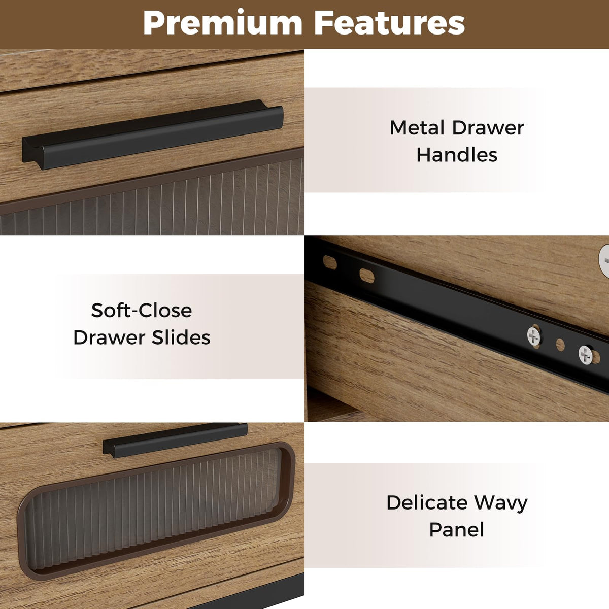 Console Table with LED Lights and Charging Station for Living Room and Hallway