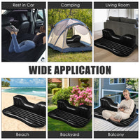 Inflatable Car Air Mattress, Backseat SUV Air Bed w/Pillow