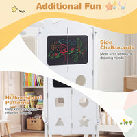 Foldable Toddler Tower with 3 Using Modes Step Stool Standing Kitchen Tower