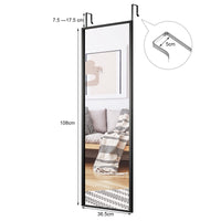 Giantex Full Length Mirror for Wall, Iron Thin Frame 108 x 36.5cm