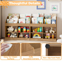 3-Tier Kids Bookshelf, Toy Storage Organizer Shelf w/Display Rack