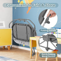 Baby Bathtub with Changing Table, Foldable Diaper Changing Station with Storage Tray