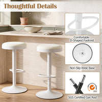 Giantex Bar Stools Set of 2, Kitchen Bar Stools Counter Height Chairs