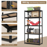 5-Tier Heavy Duty Metal Shelving Unit Adjustable Garage Storage Utility Shelves