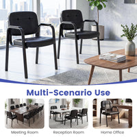 Waiting Room Guest Chairs with Padded Armrests Set of 2/4