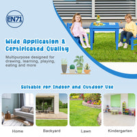 3-Piece All-Weather Kids Table & Chairs Set for Home & Backyard
