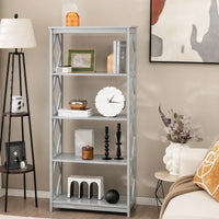 Giantex 5-Tier Bookshelf, Modern Bookcase with Open Shelves