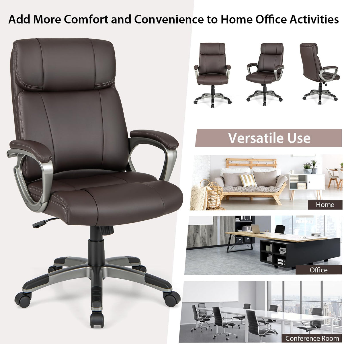 Giantex Executive Ergonomic 360° Swivel Office Chair