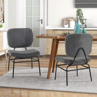 Upholstered Accent Chair Sherpa Reading Chair w/Sponge Padding Modern Side Chair