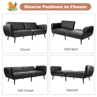 Giantex Sofa Bed, Sofa Futon w/Rubber Wood Legs