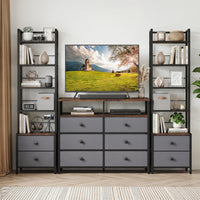 Giantex CD Storage Rack with Drawers, 5-Tier DVD Shelf Organizer