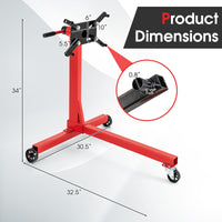 Engine Stand 340kg Heavy Duty with 360 Rotating Head and 4 Adjustable Arms