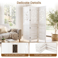 Giantex 170 cm Folding Room Divider, 3 Panel Wooden Privacy Screen