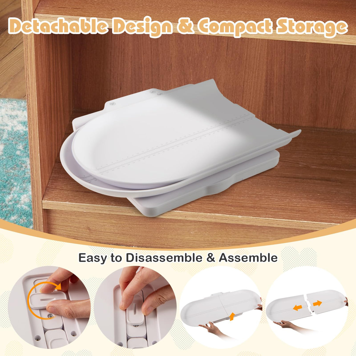 Infant Scale w/Detachable Tray for Body Weight & Height Measurement, Weight Scale w/APP Control