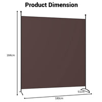 Giantex Single Panel Room Divider, Partition Privacy Screen with Curved Support Feet