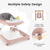 Foldable Baby Walker with Adjustable Height for Boys and Girls