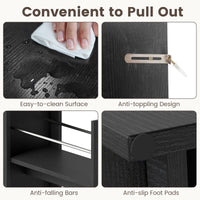Giantex Slim Storage Cabinet, Narrow Bathroom Cabinet w/Slide Out Drawer & Spacious Top