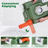 Portable Camping Toilet Porta Potty with Level Indicator