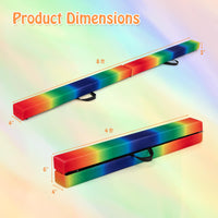 240cm Balance Beam, Folding Gymnastics Beam w/Carry Handles
