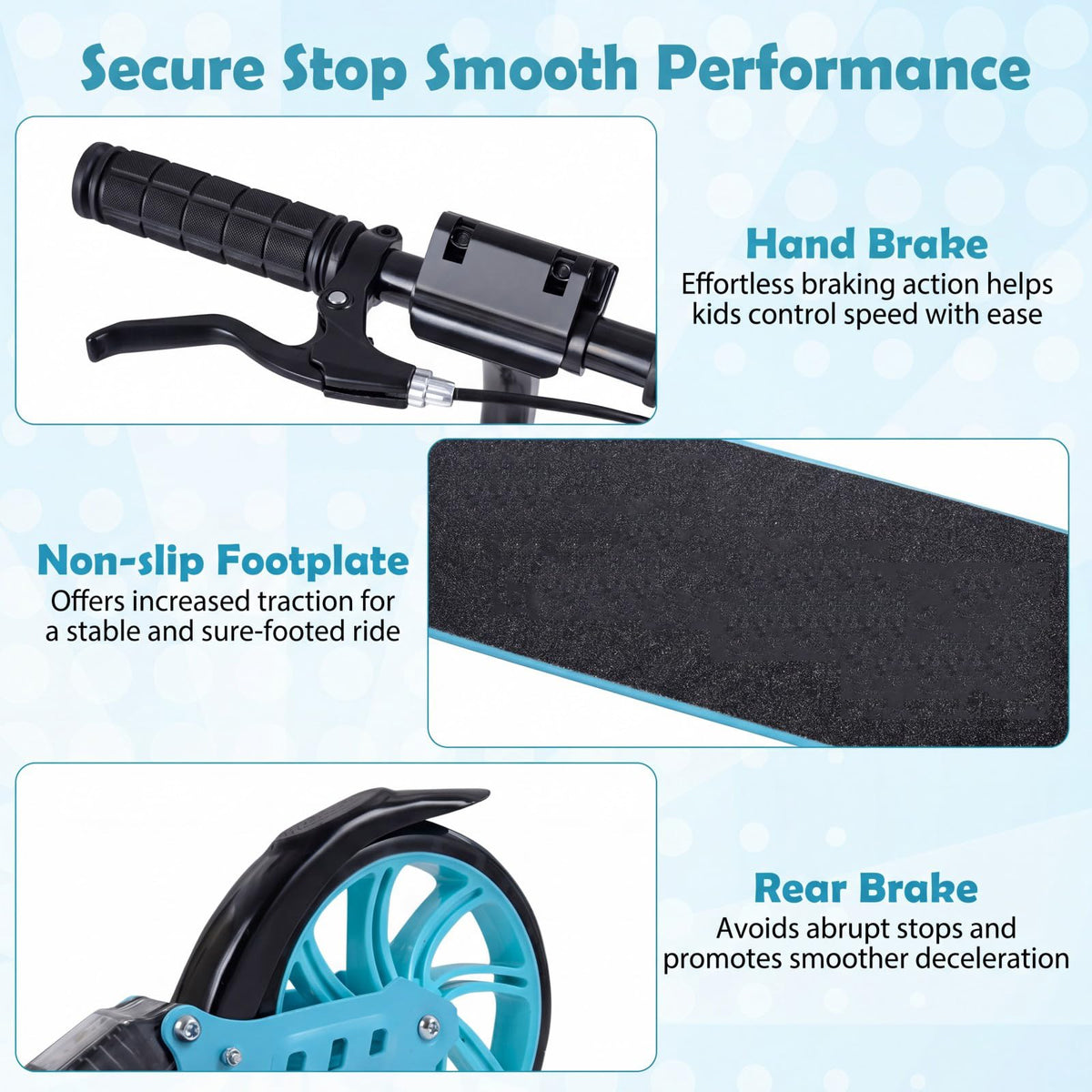 Foldable Kick Scooter for Teens Adults with Light-up Wheels