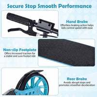 Foldable Kick Scooter for Teens Adults with Light-up Wheels